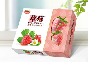 草莓礼盒包装设计 特产包装设计 农副产品包装设计